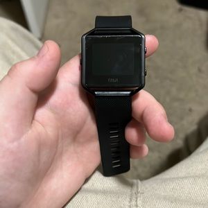 FitBit Blaze with charger don’t need it anymore black on black one size